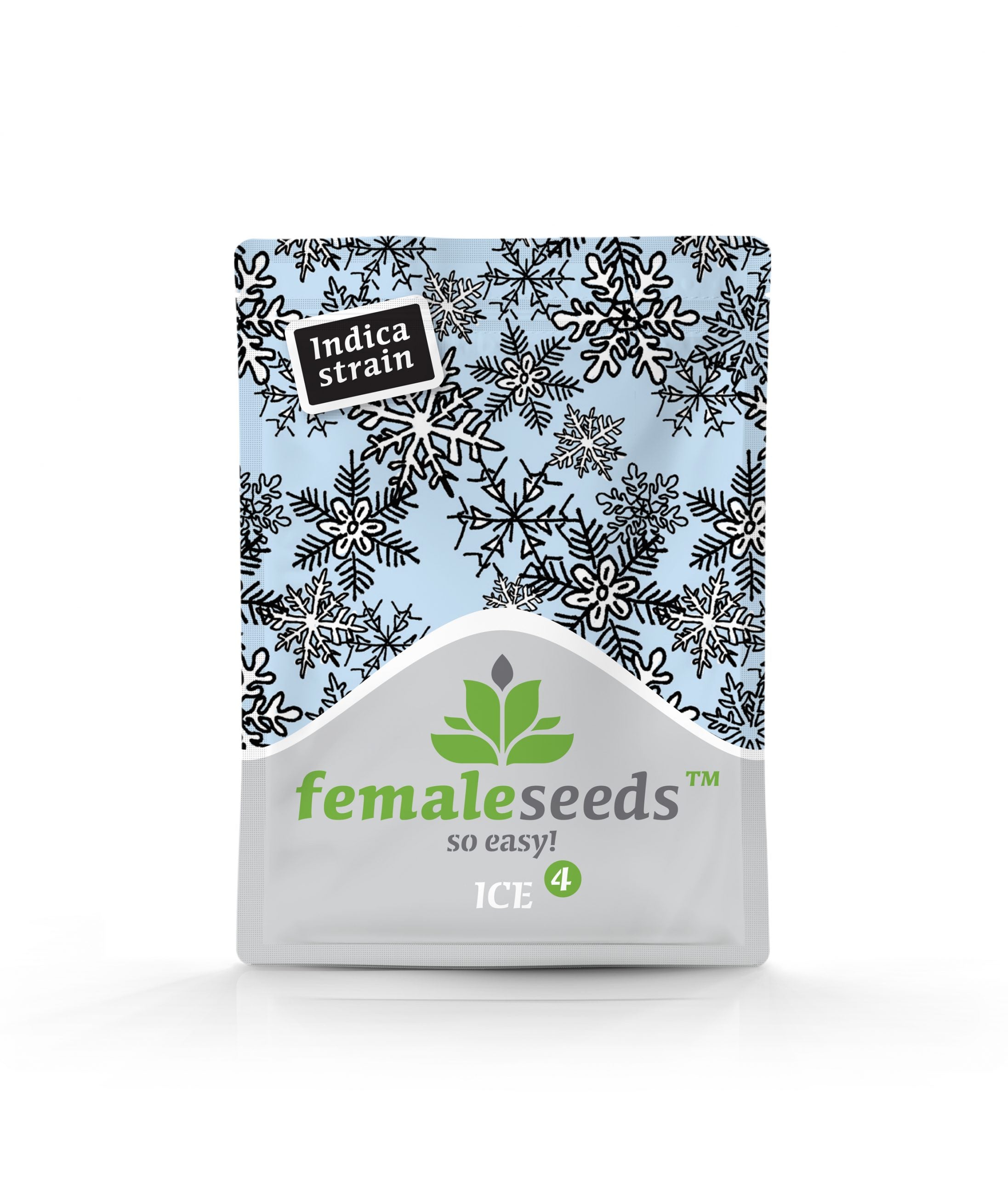 a bag of fermaleseeds on a white background