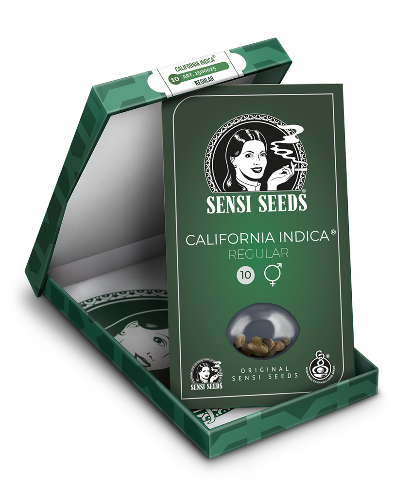 a box of seeds with a picture of a woman's face