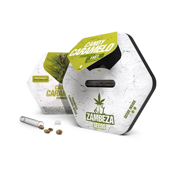 a white box with a green label and a cigarette