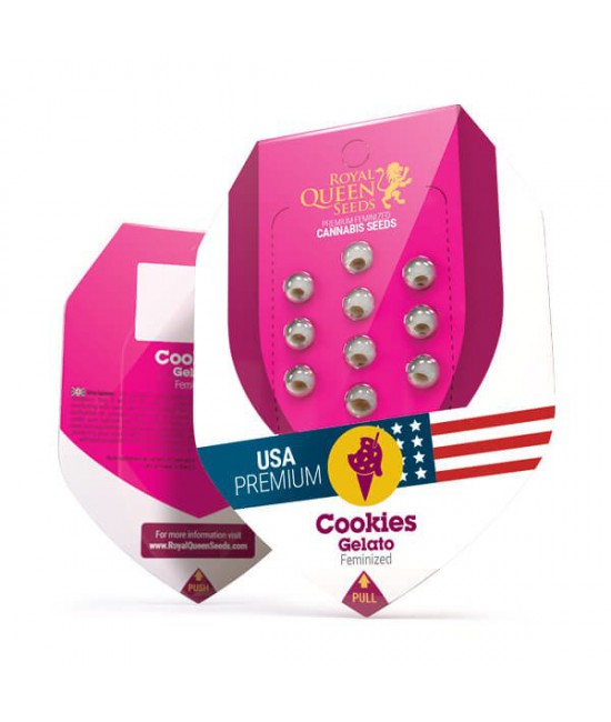 a package of cookies in a pink box