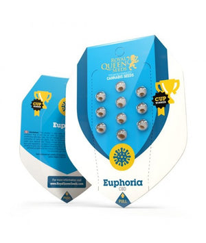 a blue and white box with a bunch of buttons in it