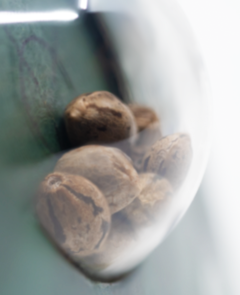 a close up of some nuts in a bowl
