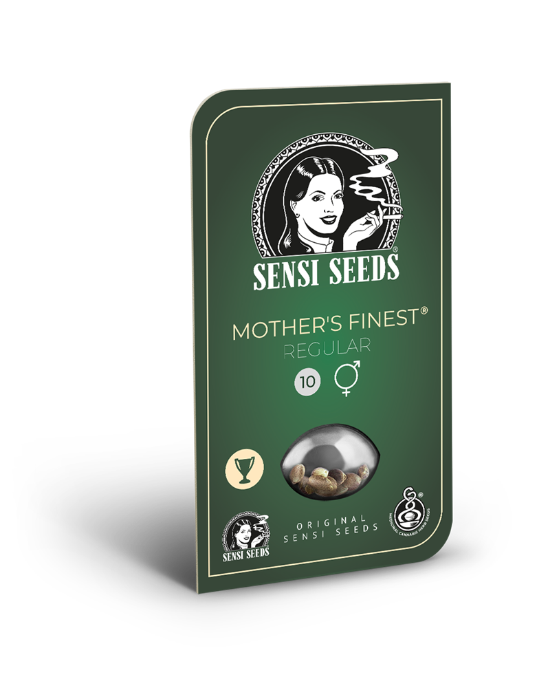 a box of seeds with a woman's face on it