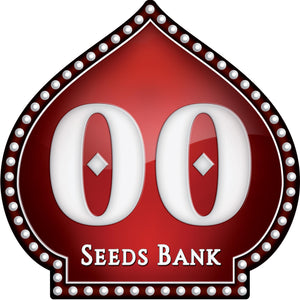 a red seed bank sign with the words seed bank on it