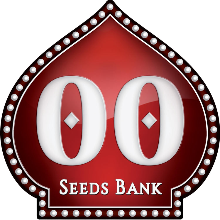 a red seed bank sign with the words seed bank on it