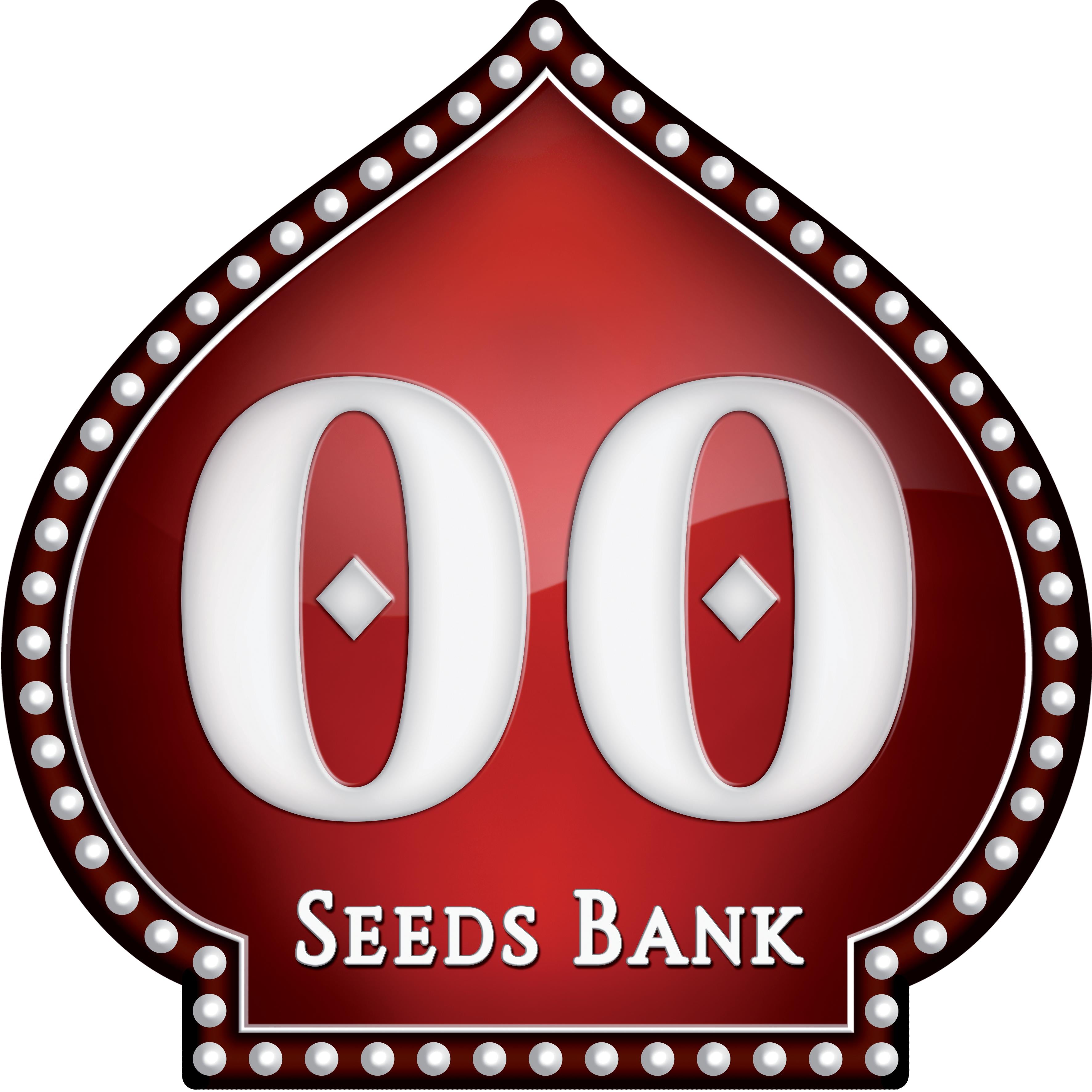 a red seed bank sign with the words seed bank on it