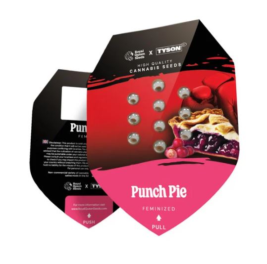 the packaging for a punch pie is shown