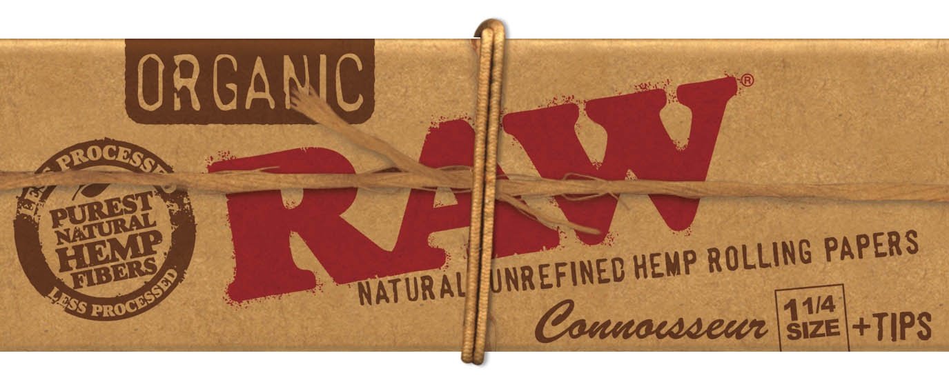 Raw Organic Connoisseur 1 1/4 Papers & Tips