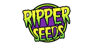 a purple and green logo with the words ripper seeds