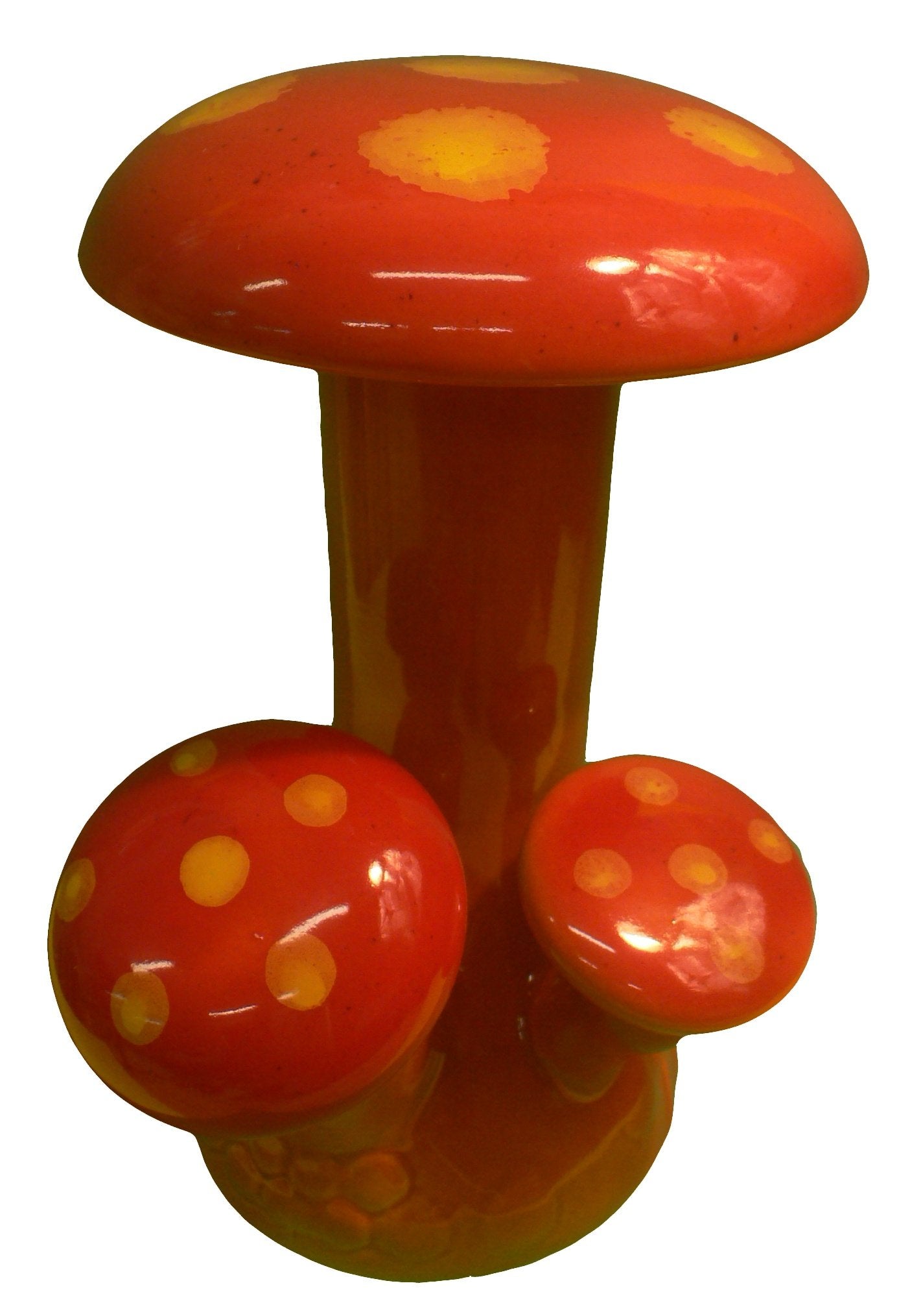 Ceramic Mushroom Bong Large (Red)