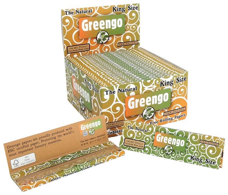 GREENGO 2 in 1 Kingsize REGULAR Papers & Filter Tips (24 per Box)