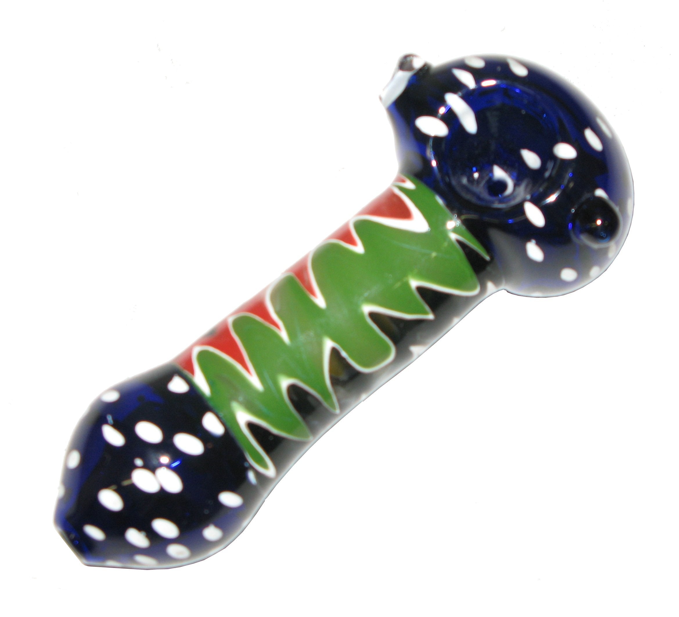Coloured Glass Pipe 5" (Spotted)