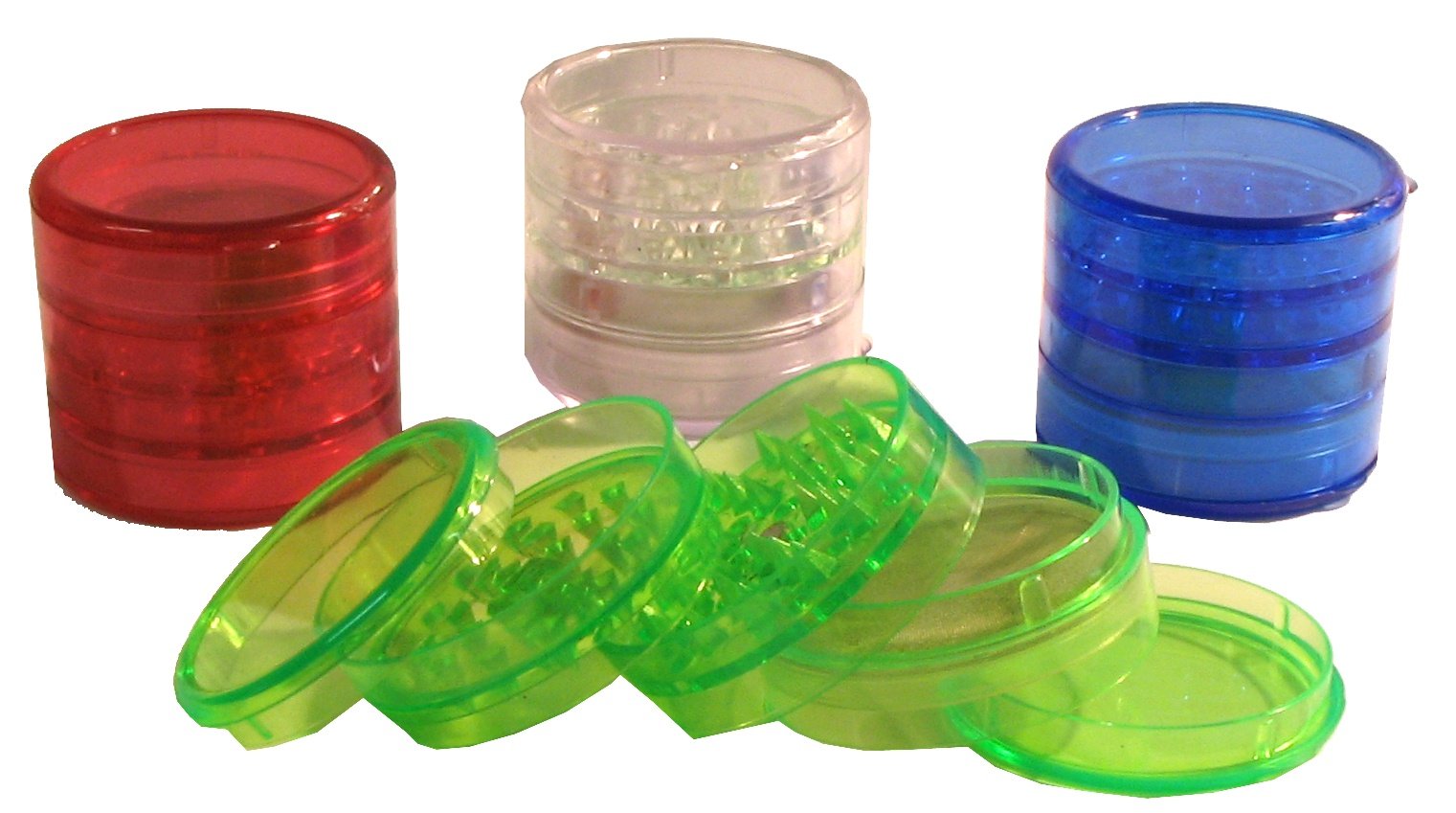 Coloured Acrylic 5 Part Grinder 65mm