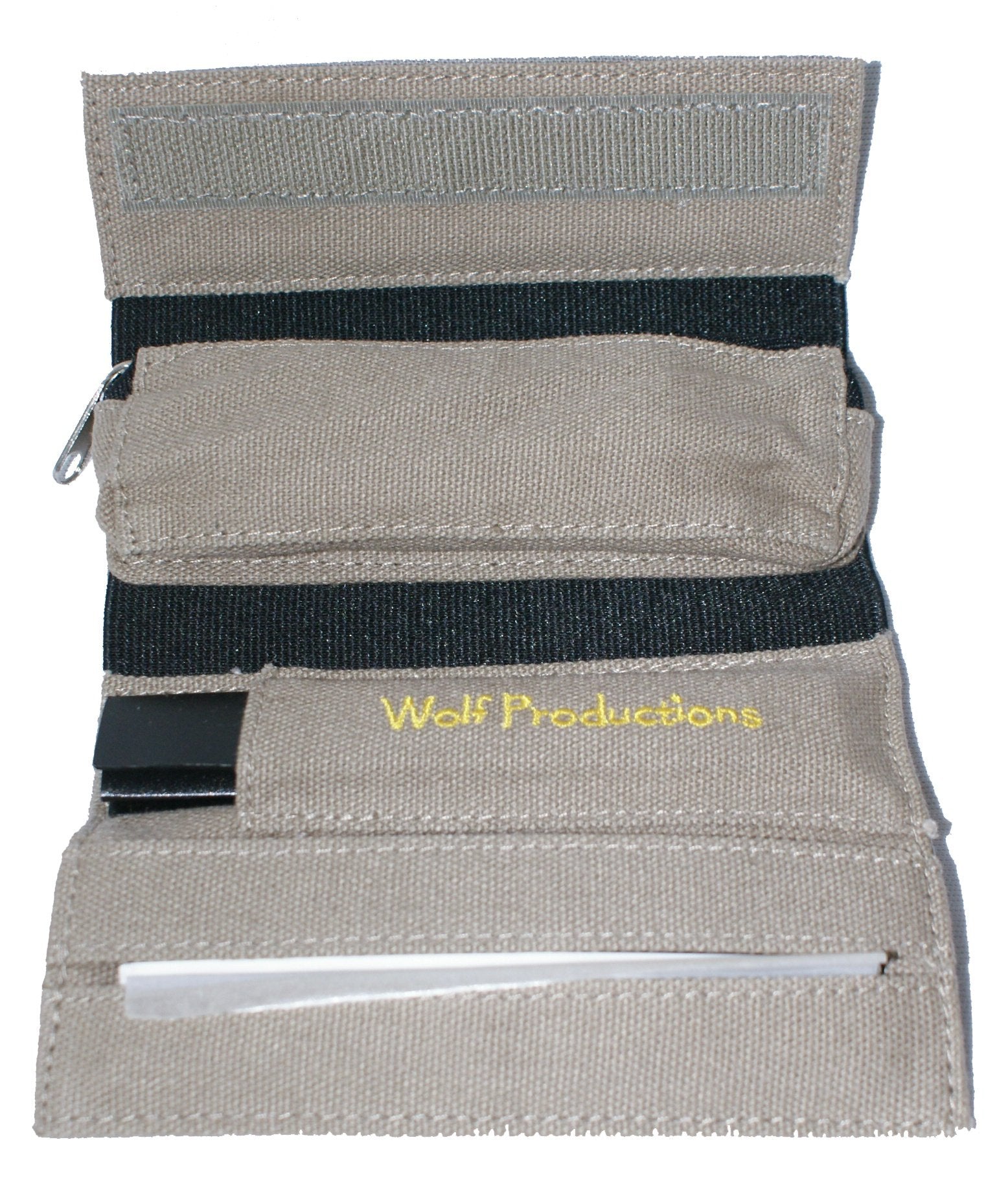Wolf Small Roll up Wallet GREY (14cm x 5cm x 2.5cm)