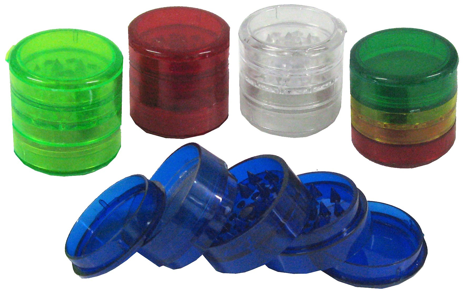 Coloured Acrylic 4 Part Grinder 45mm