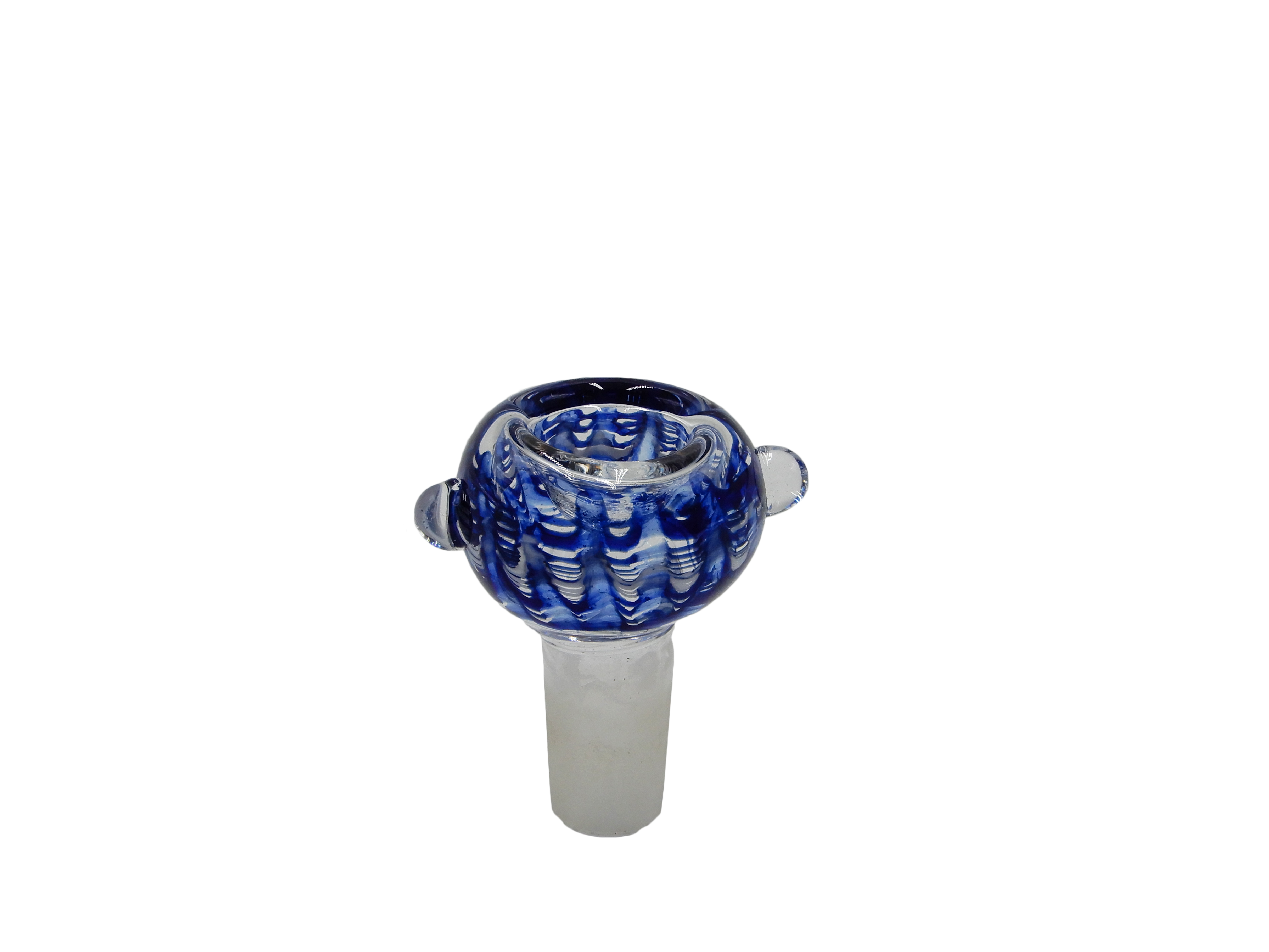 Glass Bowl Blue & White Patterned 14.5mm Grind