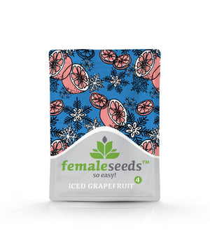 a bag of femal seeds on a white background