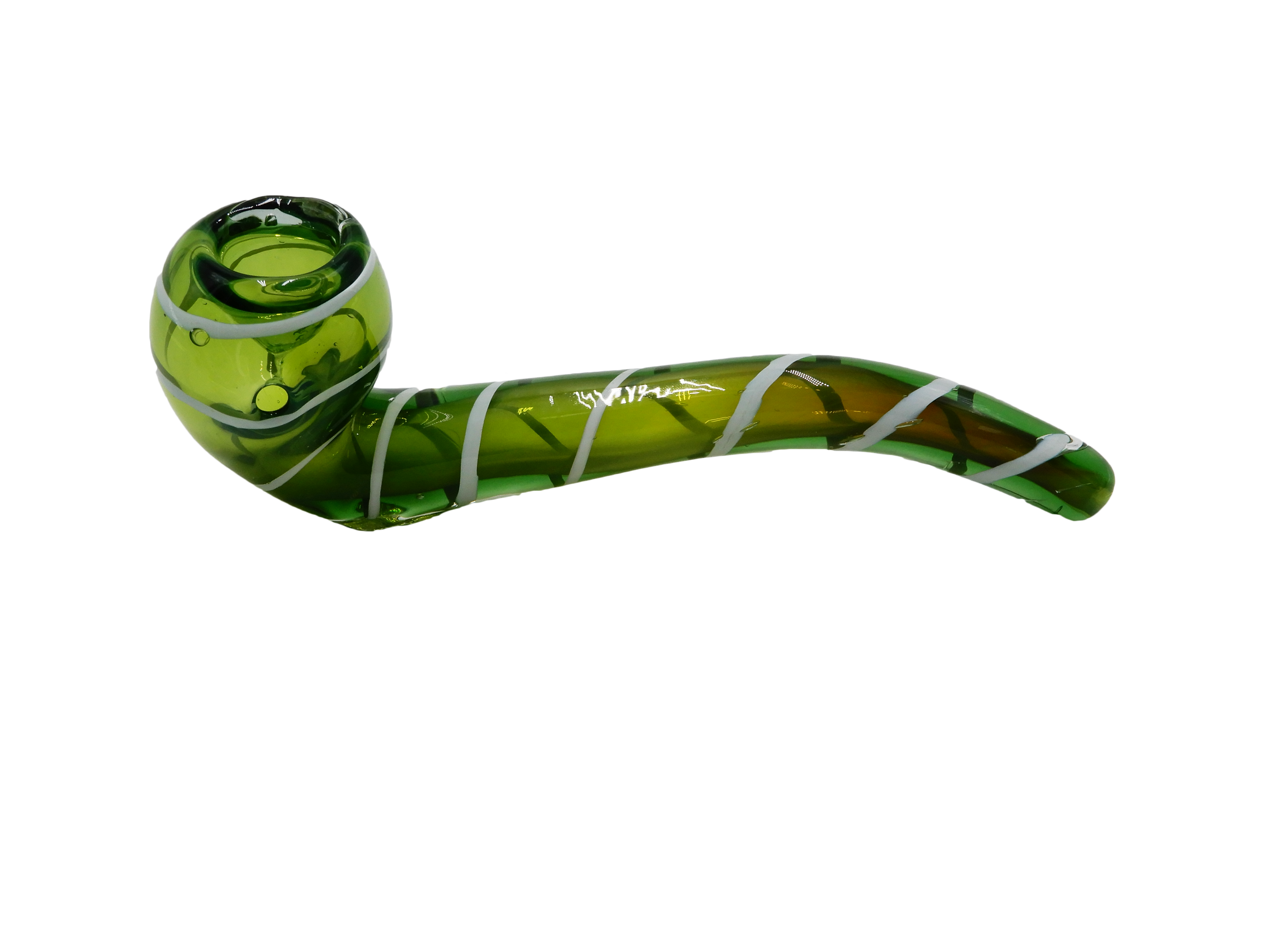 Coloured Glass Pipe 6" Freestanding