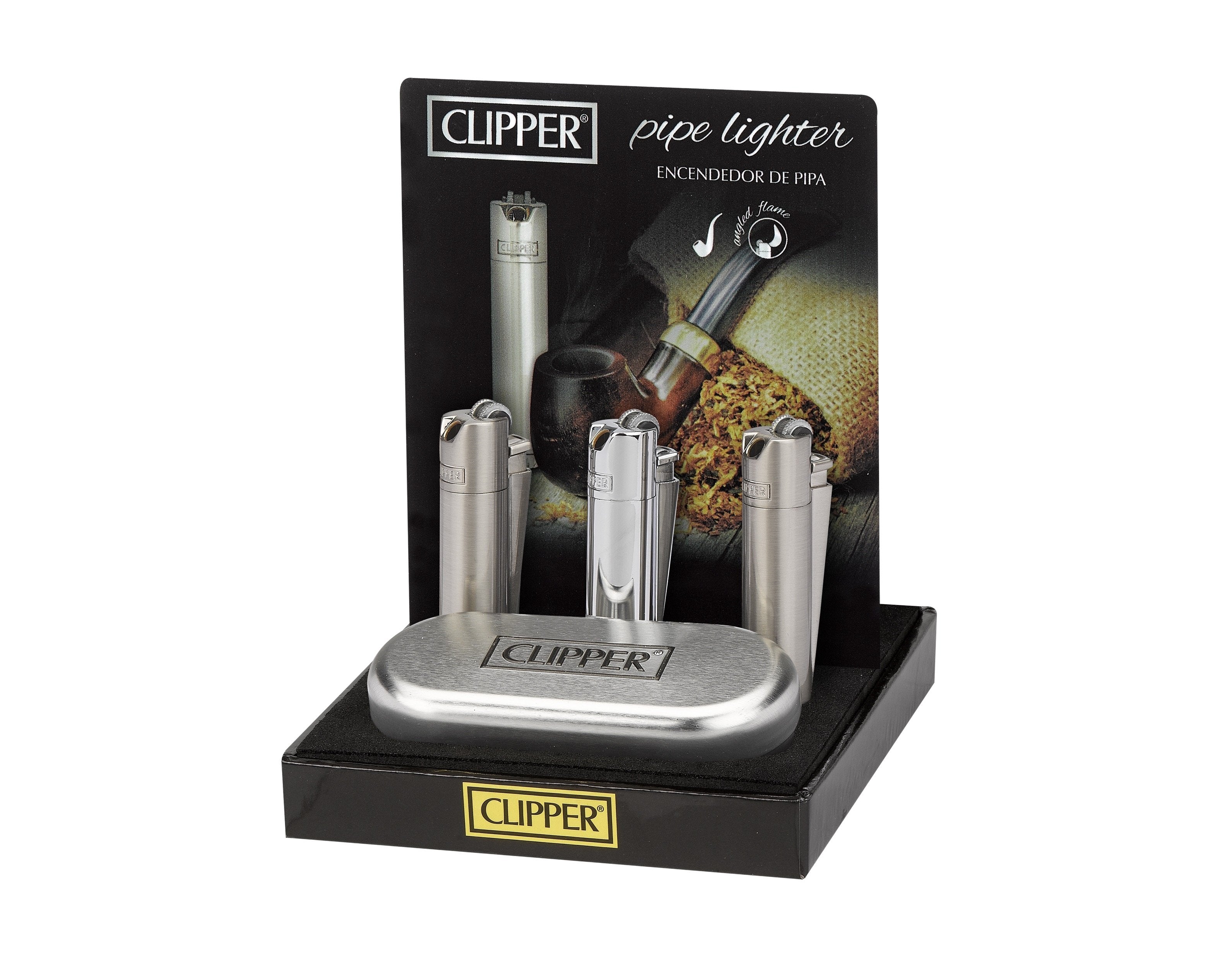 Clipper Metal Pipe Lighter Gift Set