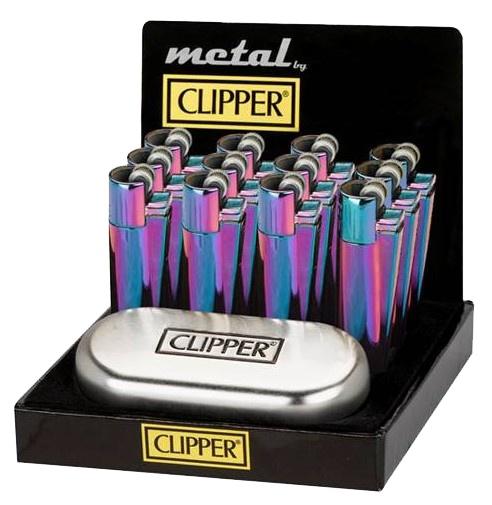 Clipper Lighter Icy Metallic Finish Gift Set