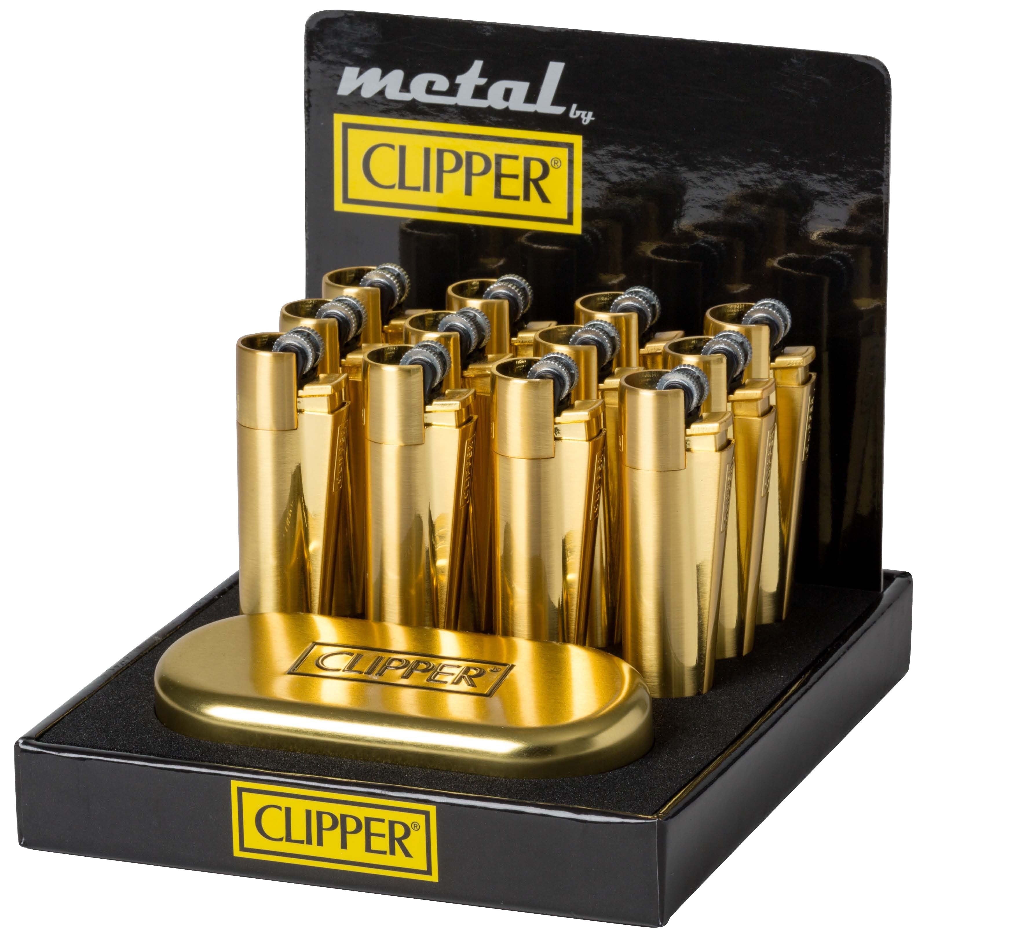 Clipper Lighter Gold Finish Gift Set