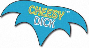 a logo for cheesey dick