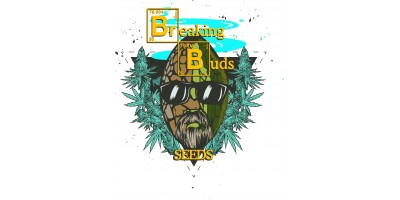 the logo for breaking buds seeds