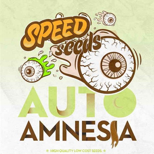 a poster with an image of an eyeball and the words, speed seeds auto