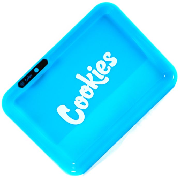 Glow Tray x Cookies (Blue) LED Rolling Tray