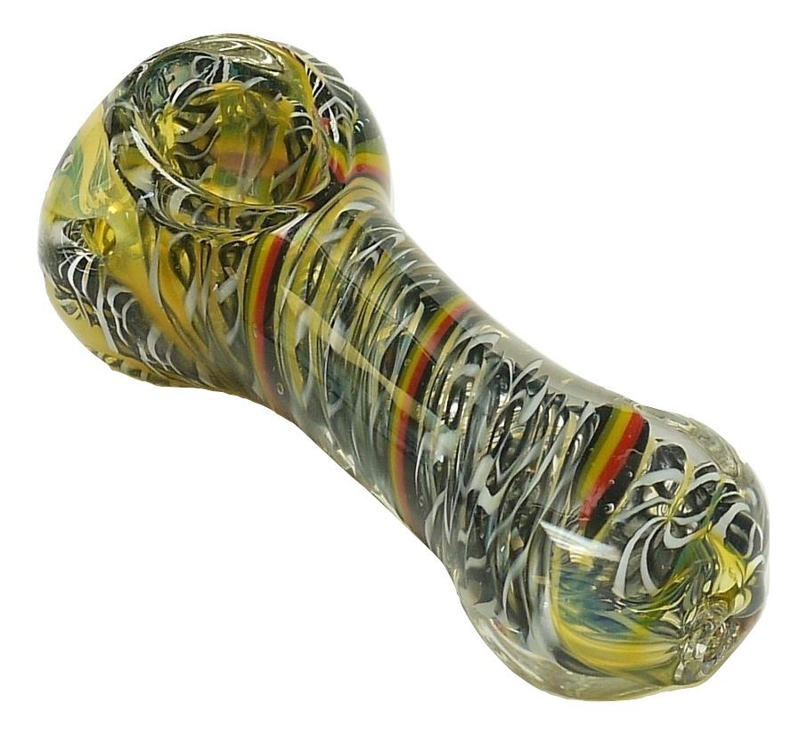 Coloured Glass Pipe 3" No.604