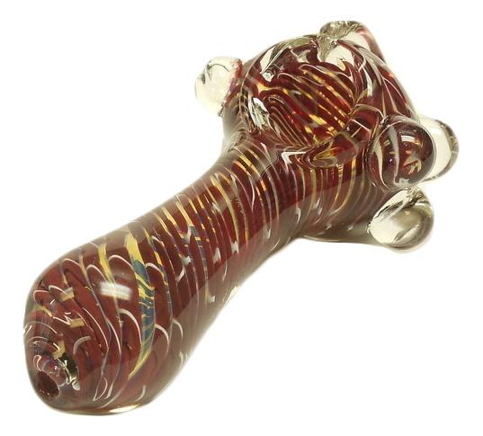Coloured Glass Pipe 3" No. 606 Knobbly