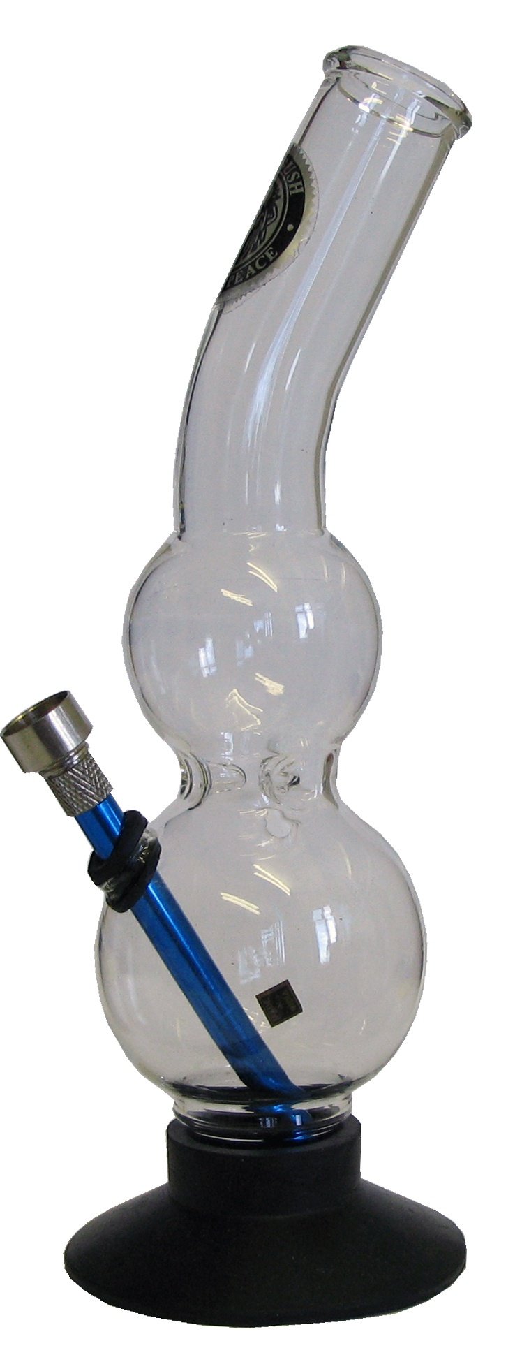 Glass Ice Bong M45C Curved Neck 27cm