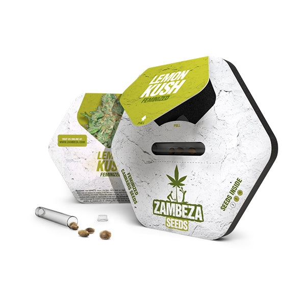 a white box with a green label on it
