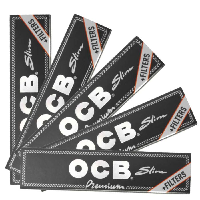 OCB Premium King-Size Slim Rolling Papers + Tips