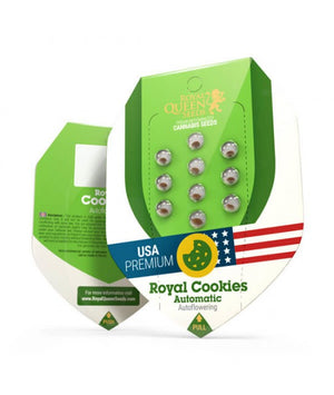 a package of royal cookies in a green box