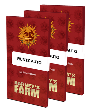 three red book covers with the words runtz auto and barney's farm