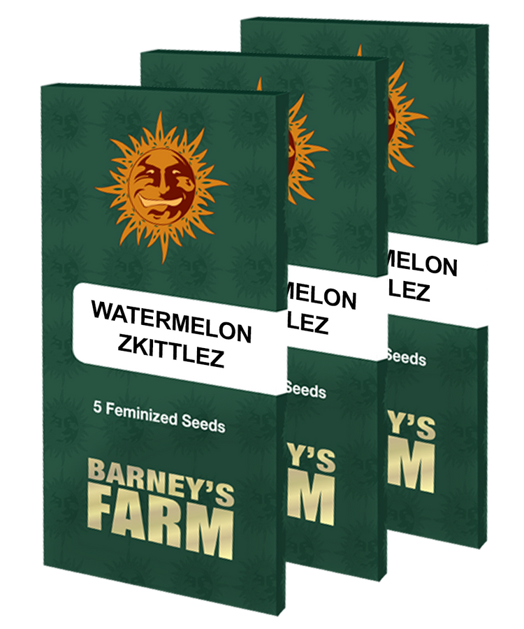 a set of three bags of watermelon leez